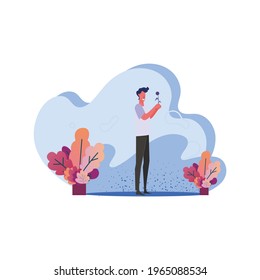 people are singing illustration vector template