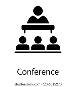 People sitting around table showing having conference meeting