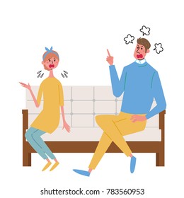 People sitting on the sofa
