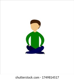 People sitting Vector Illustration Flat Design