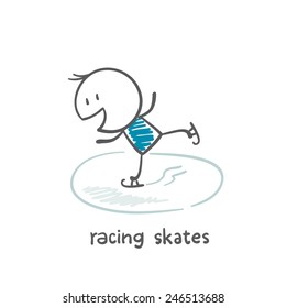 people skating illustration