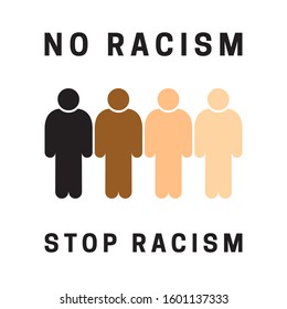 people skin color icon stops racism