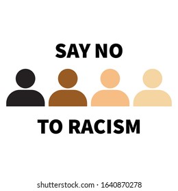 people skin color icon stops racism