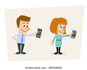 People with smart phone
