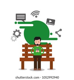 people smartphone device