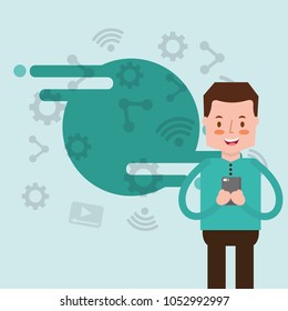 people smartphone device