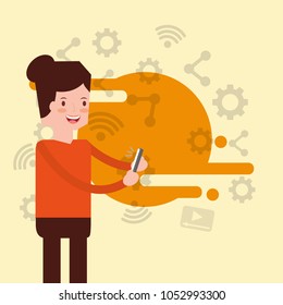 people smartphone device