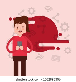 people smartphone device
