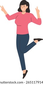 People with Smile Expression. World Smile Day. Flat Cartoon Vector Character