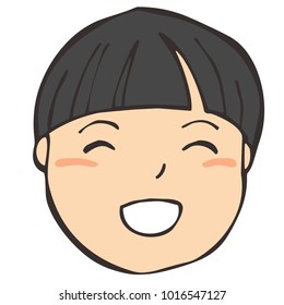 People Smile Face Cartoon