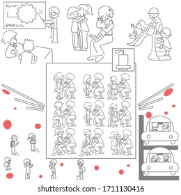 People social distance to get vaccinated and get back to normal life .