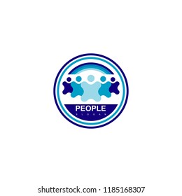 People Social Logo Design Vector