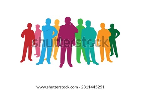 people social media interaction, different culture people communication, abstract flat vector