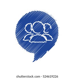 people social network icon vector illustration graphic design