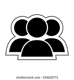 people social network icon vector illustration graphic design