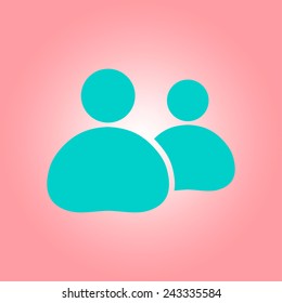 People or social sign icon. 