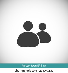 People or social sign icon. 