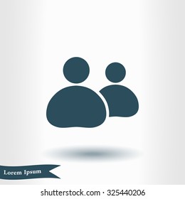 People or social sign icon. 