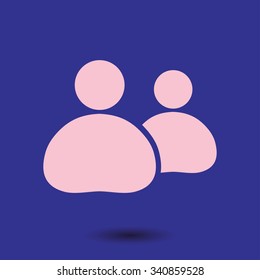 People or social sign icon. 