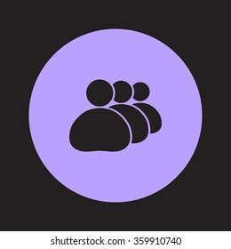 People or social sign icon. 