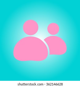 People or social sign icon. 