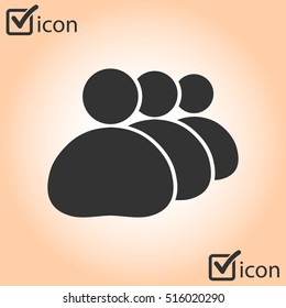 People or social sign icon. 