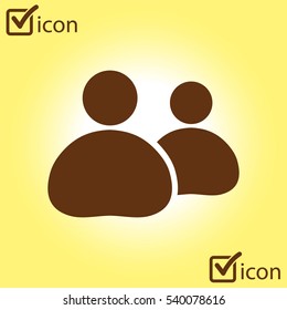 People or social sign icon. 