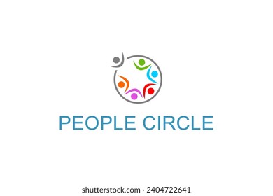 People society Non profit organization logo design. Charitable foundation community.