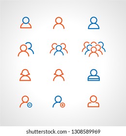 people society team business icons