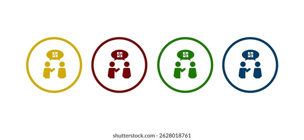 Personas solucionan el icono de problema del rompecabezas. Símbolo de asociación, solución o icono de cooperación en concepto de estilo plano.