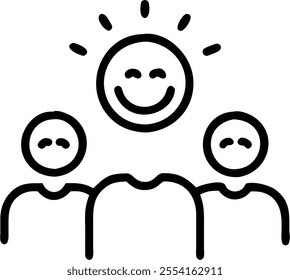 People with Sparkling Recruitment Drives and Happy Smiles concept as A group of people at sparkling recruitment drives with happy smiles set against a whimsical background offering
