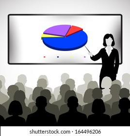 people speaking before an audience