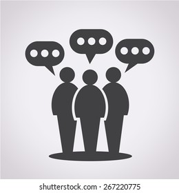 People Speech Bubble Icon