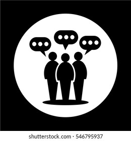 People Speech Bubble Icon