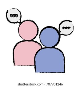 people with speech bubbles icon
