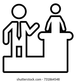 People speech outline icon
