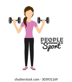 people sport design, vector illustration eps10 graphic 