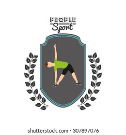 people sport design, vector illustration eps10 graphic 