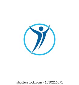 People Sport Gym Icon Template Logo