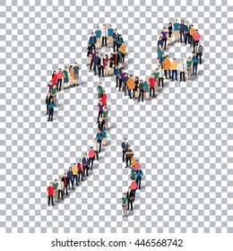 people sports volleyball vector