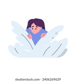 Gente espiando, observando y escabulléndose. ilustración de estilo plano