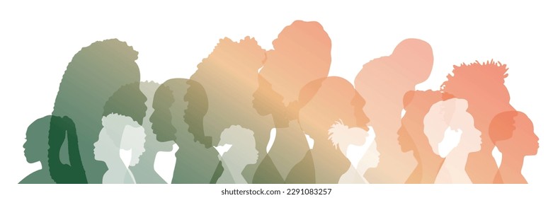 People stand side by side together.