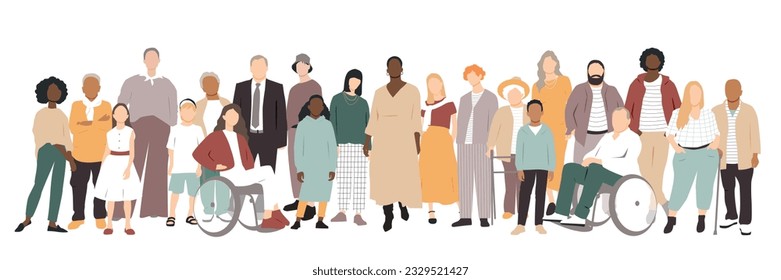 People stand side by side together.