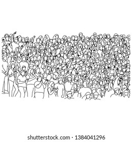 Concert Crowd Sketch High Res Stock Images Shutterstock