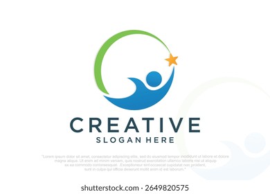 people star logo design inspiration . vector illustration