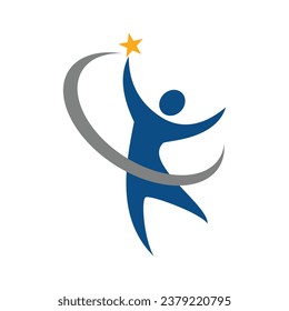diseño vectorial de icono de estrella de la gente