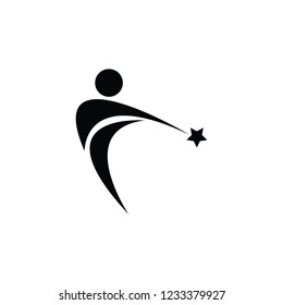 people star logo vector