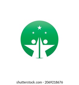 Logo de la estrella del pueblo e imágenes vectoriales