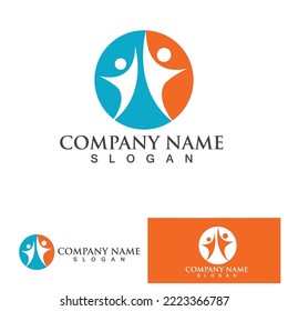 People star success logo and symbol vector