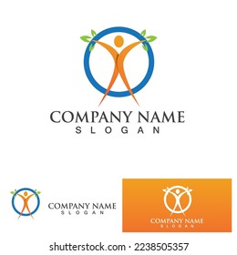 People star success logo and symbol vector
